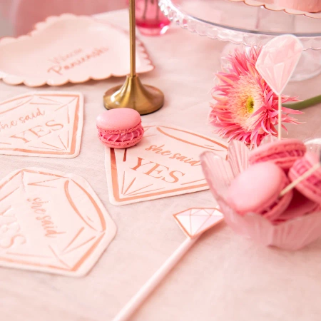 Serwetki Bride to be rose gold 10 szt.