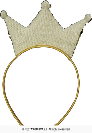 Opaska Złota Korona Cekinowa, dla dorosłych