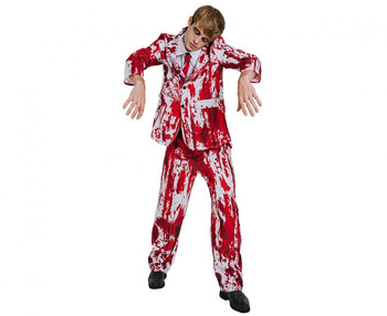 Zestaw dla dorosłych Krwawy Pan Młody (koszula, krawat, spodnie), rozm. 56