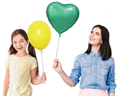 Patyczki z zatyczkami do balonów, papierowe, 10 szt.