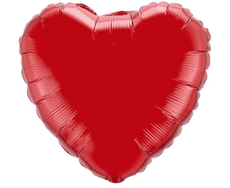 Balon foliowy 4" FX - "Serce" (czerwone)