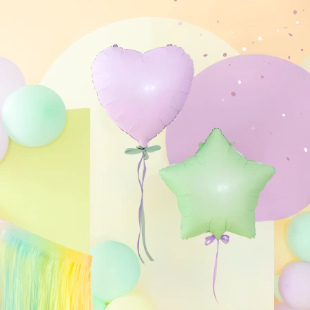 Balon foliowy Gwiazda pistacjowy matowy 18cali