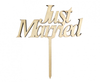 Dekoracja drewniana na tort Just Married