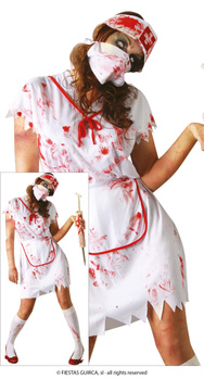 Strój Pielęgniarka Zombie, damski, rozm. M