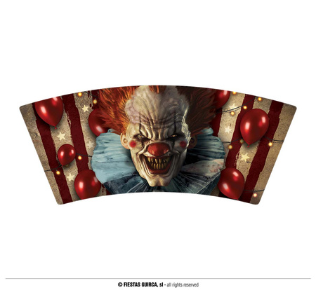 Kieliszki shotówki "Upiorny Klaun", 3 szt