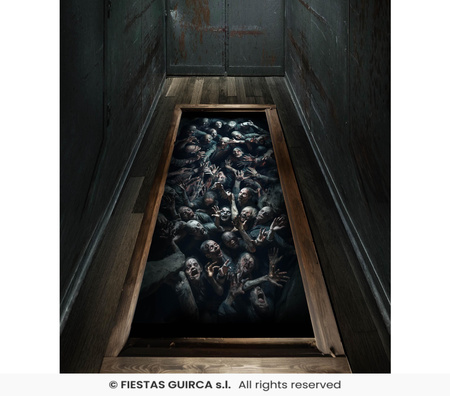 Naklejki na podłogę Zombie 