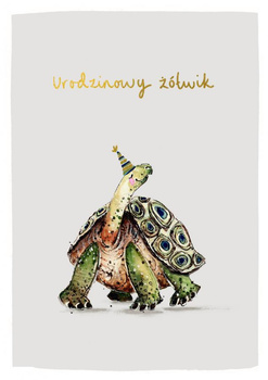 Kartka urodzinowa Urodzinowy Żółwik