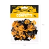Konfetti foliowe Halloween Dynie, pajęczyny i nietoperze pomarańczowo-czarne 15g