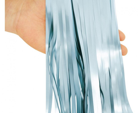 Kurtyna matowa B&C jasnoniebieska, 100x200 cm