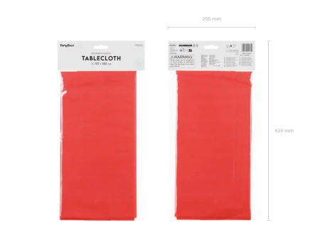 Obrus, 137x183 cm, czerwony