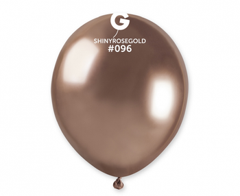 Balony AB50 shiny 5" - różowo-złote/ 100 szt.