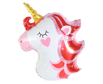 Balon foliowy Jednorożec rozmarzony, 64x47cm