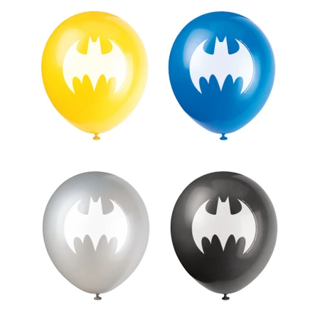 Balony lateksowe 12" Batman, 8 szt