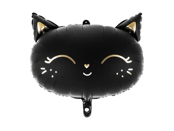 Balon foliowy Kotek, 48x36cm, czarny
