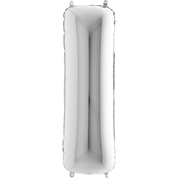 Balon Grabo Litera 40" I Srebrna