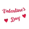 Baner Valentines Day czerwony 140cm