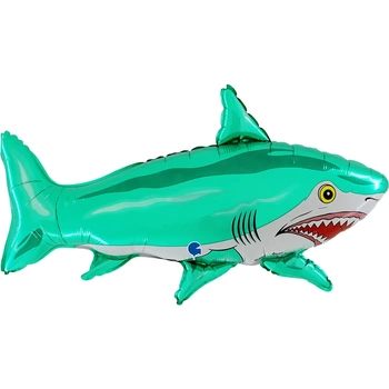 Balon foliowy Grabo Shark Green 36" -  90cm