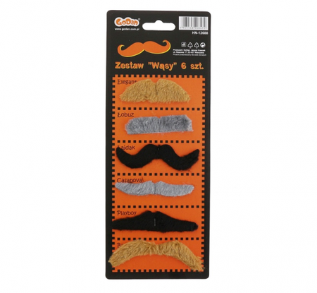 Zestaw "Wąsy" / 6 szt.