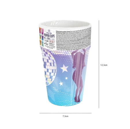 Kubek Retro Disco 220ml 6szt. zestaw