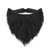 Sztuczna broda z wąsami czarna