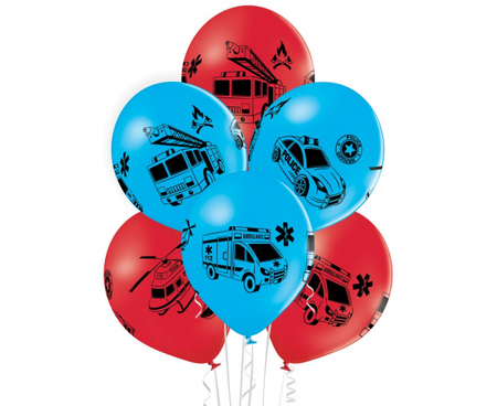 Balony Służby mundurowe, 6 szt.