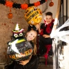 Balon foliowy Happy Halloween kot i spółka 45cm