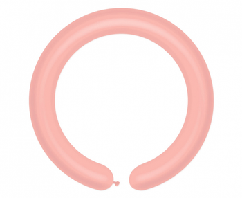 Balony D4 - Rurki włoskie różowe delikatne 73/ 100 szt. (macaron)