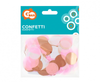 Konfetti Kółeczka, papierowo-foliowe, różowo-złoty miks, 15 g