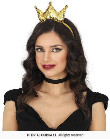 Opaska Złota Korona Cekinowa, dla dorosłych