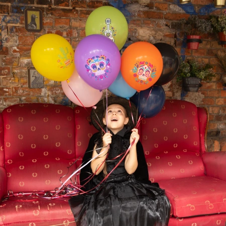 Balony Meksykańskie Halloween 12 cali 8 szt.