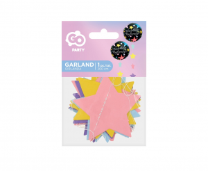Girlanda Pastelowe Gwiazdy (ozdobny ogon do balona)
