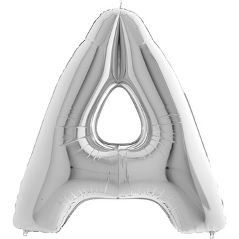 Balon Grabo Litera 40" A srebrna