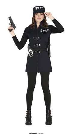 Strój Policjantki S.W.A.T, rozm 160-165 cm