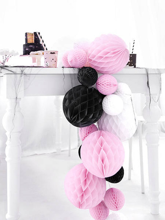 Kula bibułowa, czarny, 20cm