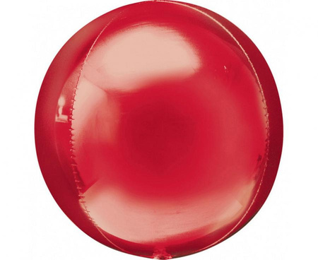 Balon foliowy 15" ORBZ - kula czerwona
