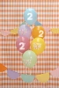 Balony 30 cm, na 2 urodziny, mix (6szt)