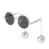 Imprezowe okulary Silver Disco