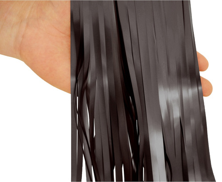 Kurtyna B&C matowa czarna, 100x200 cm