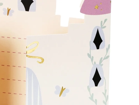 Zaproszenia zamek, 12.5x15.5 cm, mix