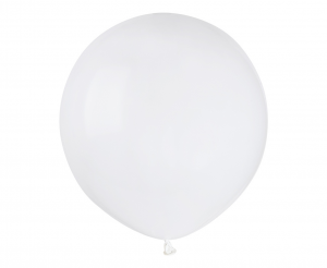 Balony G150 pastel 19" - białe 01/ 25 szt.