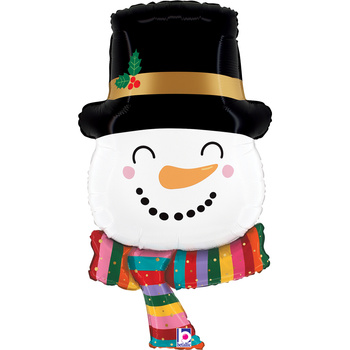 Balon foliowy Grabo, Joyful Snowman, 27'' (37x69 cm)