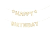 Baner papierowy Happy Birthday, mix, 220x14.5 cm