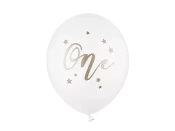 Balony 30 cm, One, Pastel Pure White