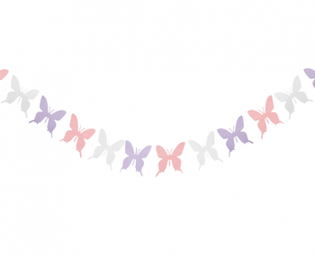 Girlanda papierowa Motylki, 300 cm