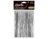 Girlanda dekoracyjna B&C, metaliczne frędzle, srebrna, 30x300 cm
