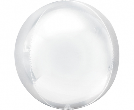 Balon foliowy ORBZ - kula biała napełniona helem