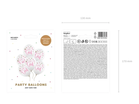 Balony 30cm, It's a Girl, P. Pure White