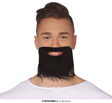 Sztuczna czarna długa broda