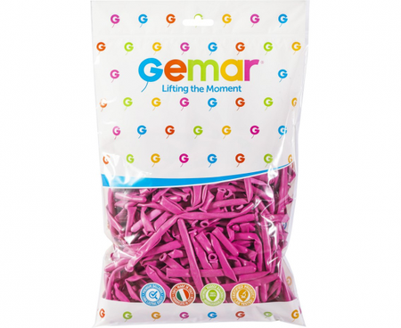 Balony D4 - Rurki włoskie ciemnoróżowe 07/ 100 szt.