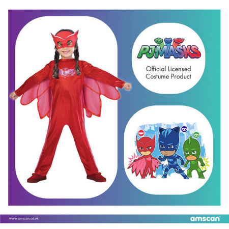 Strój dla dzieci PJ Masks Eulette, rozm. 7-8 lat ( 120-130 cm)